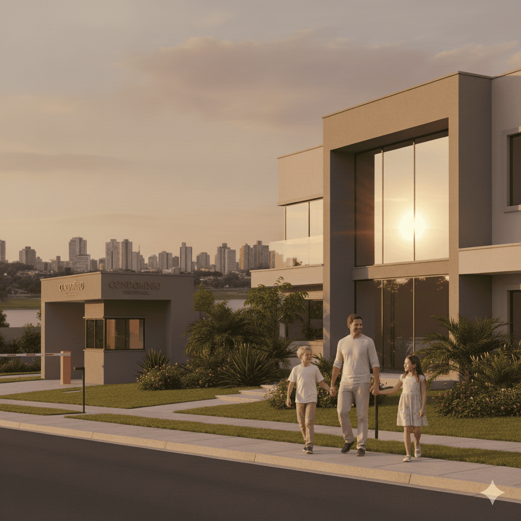 Casa em condomínio fechado em Londrina com ruas tranquilas, conforto e qualidade de vida